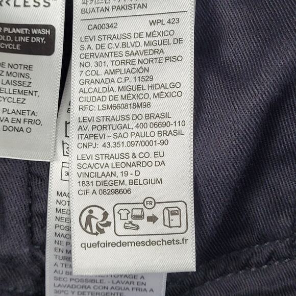 Levi's Men's Straight Jeans - Black - Picture 12 of 16